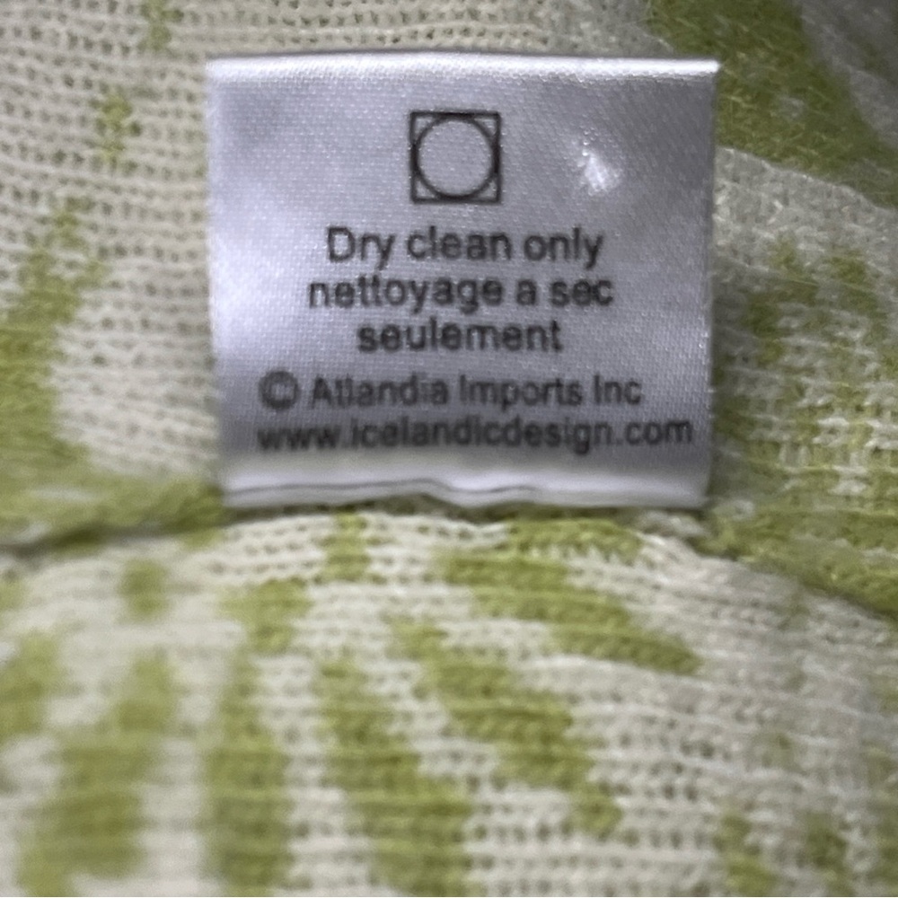 Icelandic Designs Angora Button Cardigan Floral Soft Green Women’s Small - Picture 10 of 11